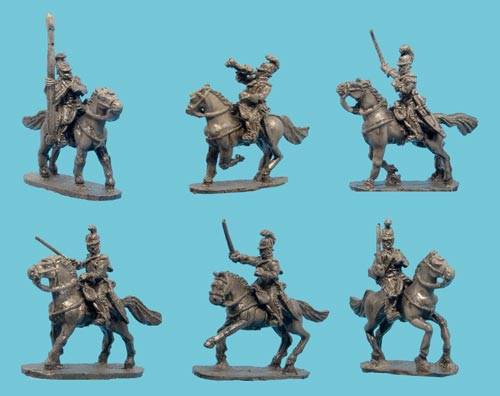 Wurttemburg Mounted Jaegers Chasseurs with Command